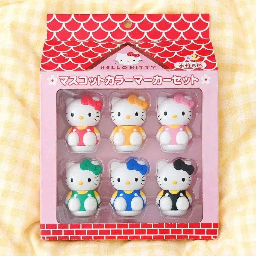 [BUNJANG] 1999 Hello Kitty Sign Pen Marker Pen Set / 고전키티(99년도) 사인펜 마커펜 셋트 판매