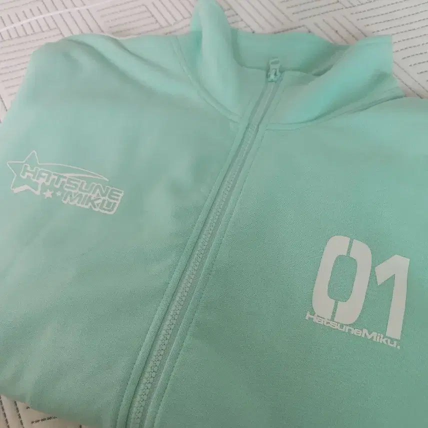 [BUNJANG] SPAO Mikku Jersey Mint / 스파오 미쿠져지 민트색 지뢰계 서브컬쳐