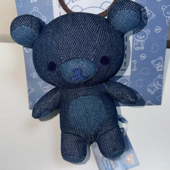 [BUNJANG] Denim Rilakkuma Plush Toy (Japan Direct Import Authentic) / 데님 리락쿠마 인형 (일본 직수입 정품) 새상품
