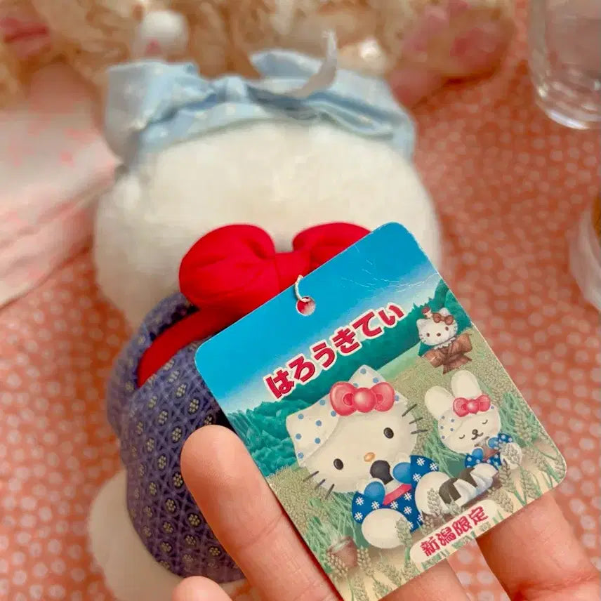 [BUNJANG] 1998 Sanrio Hello Kitty Nigata Limited Edition Onigiri Plush / 고전 산리오 헬로키티 니가타 지역한정 주먹밥 인형