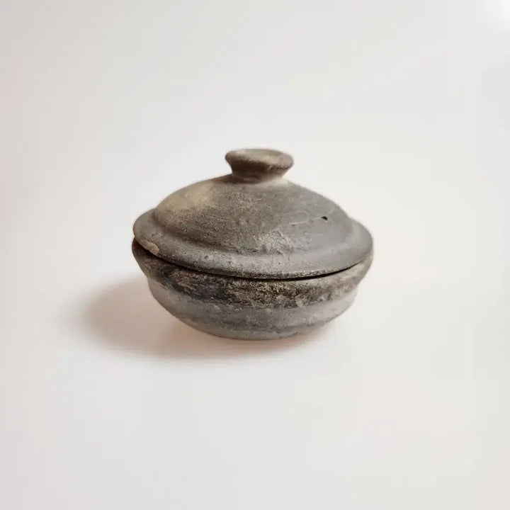 [BUNJANG] Silla Dynasty Celadon Pottery Covered Jar / 골동품 신라시대에 제작된 신라토기 개합