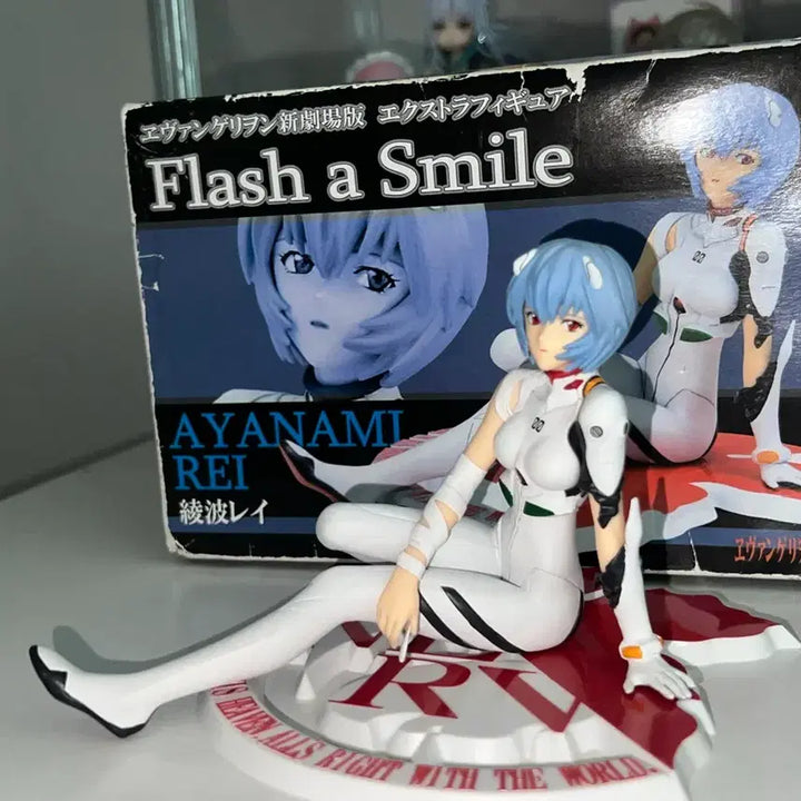 [BUNJANG] Evangelion Rei Ayanami Flash A Smile Figure / 에반게리온 레이 flash a smile 피규어