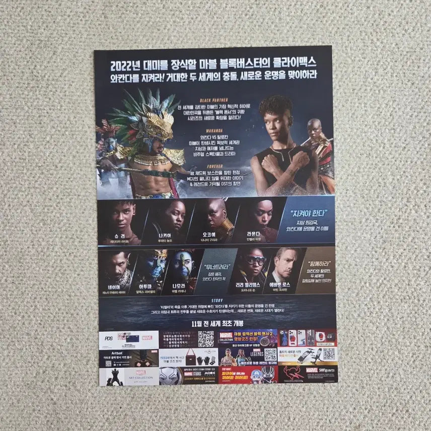 [BUNJANG] Black Panther: Wakanda Forever Movie Pamphlet / 영화팜플렛 [블랙팬서 와칸다 포에버]