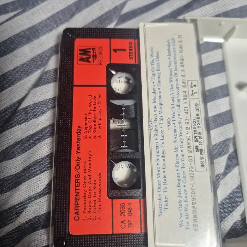 [BUNJANG] Carpenters Only Yesterday Cassette Tape / 카펜터스 ONLY YESTERDAY 카세트 테이프