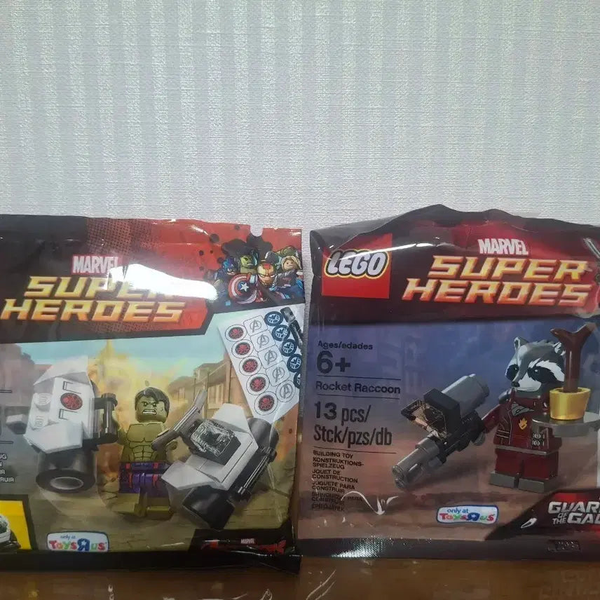 [BUNJANG] LEGO Marvel Super Heroes Hulk &amp; Rocket Raccoon Polybag Bundle Set / 레고 마블 슈퍼 히어로즈 헐크 / 로켓 라쿤 폴리백  일괄 판매