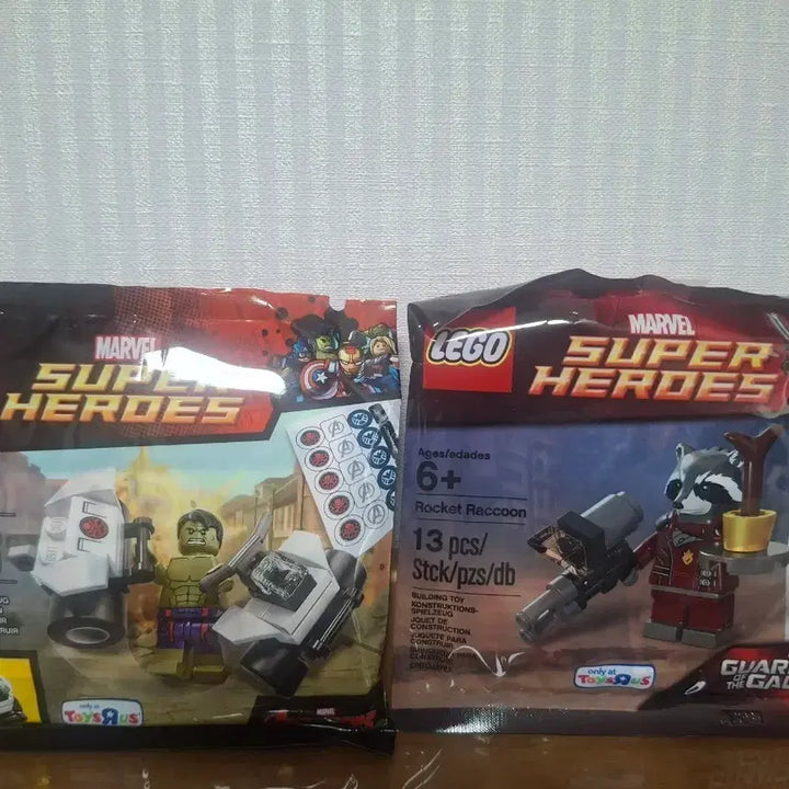 [BUNJANG] LEGO Marvel Super Heroes Hulk &amp; Rocket Raccoon Polybag Bundle Set / 레고 마블 슈퍼 히어로즈 헐크 / 로켓 라쿤 폴리백  일괄 판매