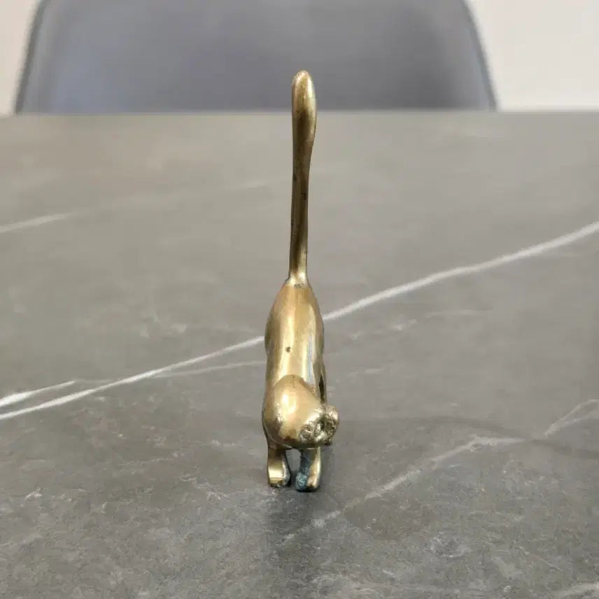 [BUNJANG] Brass Cat Ring Holder / 황동 고양이 반지 홀더