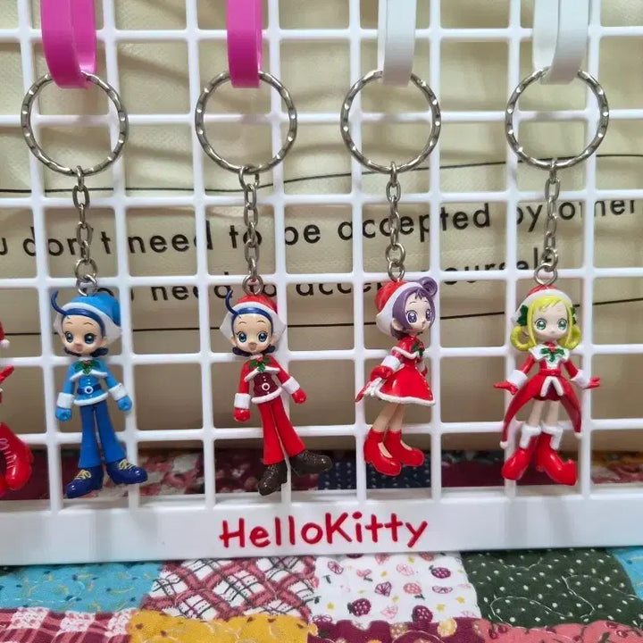[BUNJANG] Ojamajo Doremi Christmas Keyring Set / 고전 꼬마마법사레미 오자마녀도레미 크리스마스 키링 6종