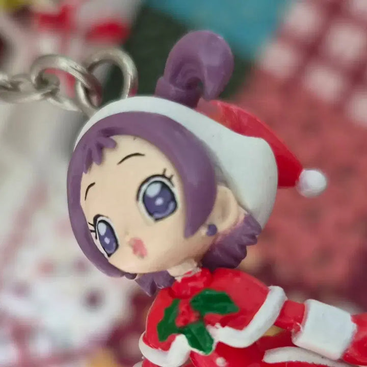 [BUNJANG] Ojamajo Doremi Christmas Keyring Set / 고전 꼬마마법사레미 오자마녀도레미 크리스마스 키링 6종