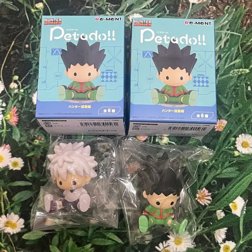 [BUNJANG] Hunter x Hunter Petadole Killua &amp; Gon Bundle Set / 헌터헌터 헌헌 페타돌 키르아 곤 일괄판매