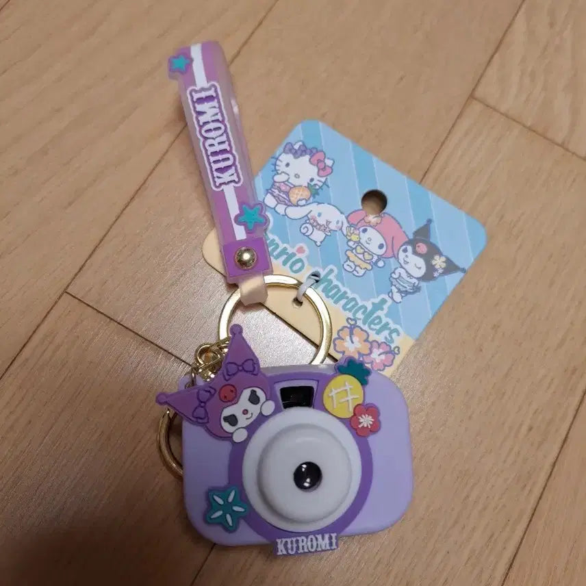 [BUNJANG] Sanrio Characters Projection Camera Keyring Tropical Kuromi / 산리오 캐릭터 프로젝션 카메라 키링 트로피칼  쿠로미