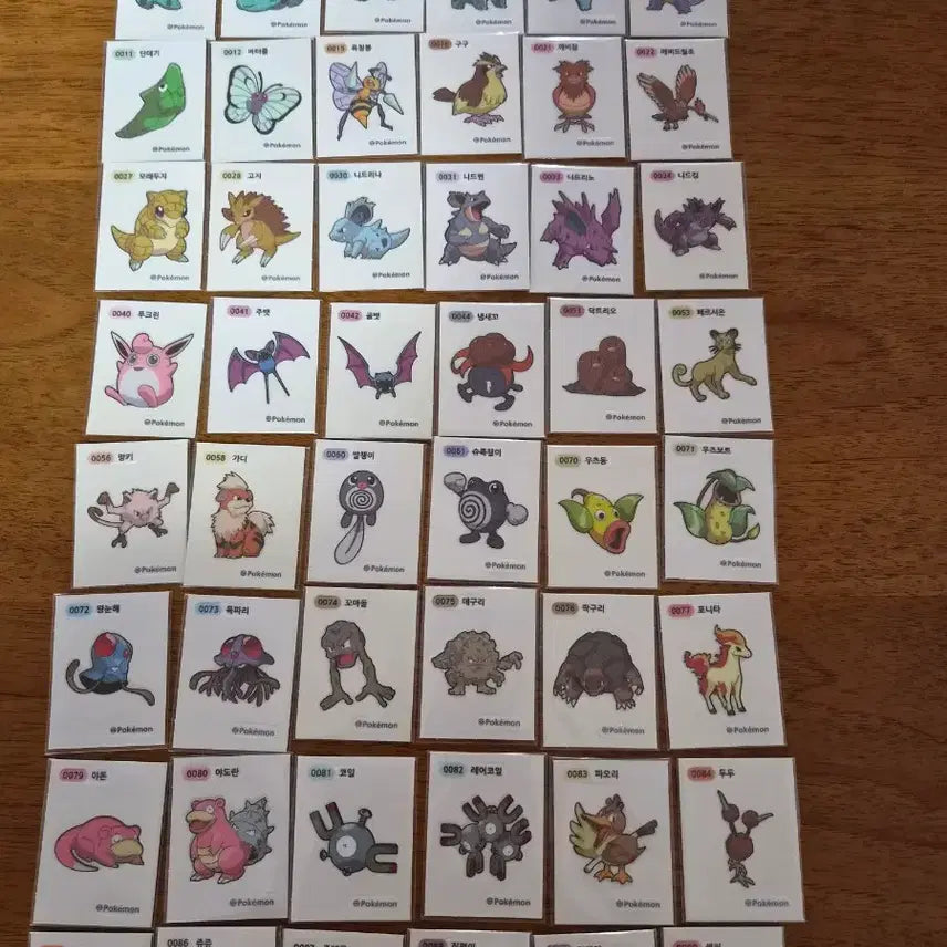 [BUNJANG] Pokemon Season 2 Ddibu Seal / 포켓몬 시즌2 띠부씰