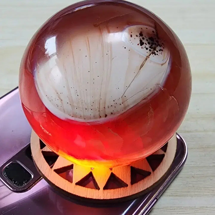 [BUNJANG] Natural Crystal Kyanite Sphere with Stand (4.5cm, 164g) / 천연크리스탈 카를레이나 구체 + 받침대