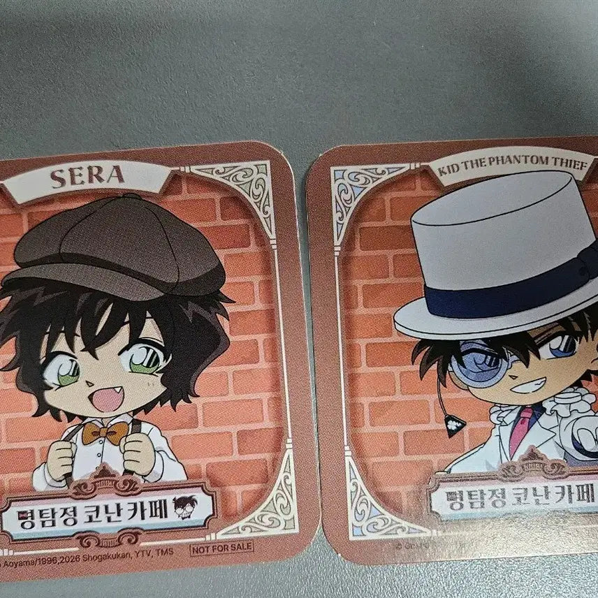 [BUNJANG] Detective Conan Cafe Goods Sera/Kid Coaster Bundle Set / 명탐정 코난 카페 굿즈 세라/키드 판매합니다