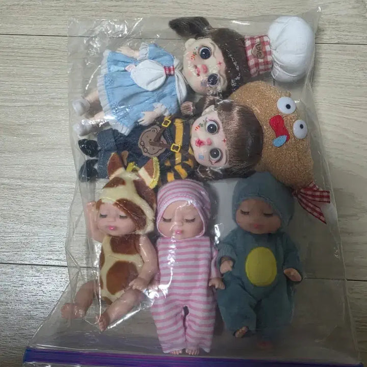 [BUNJANG] Mini Doll 5 Set / 미니인형 5세트 구성.