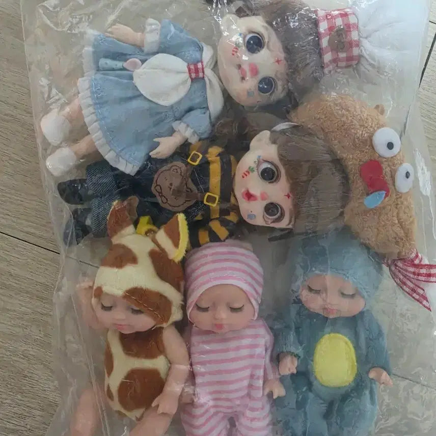[BUNJANG] Mini Doll 5 Set / 미니인형 5세트 구성.