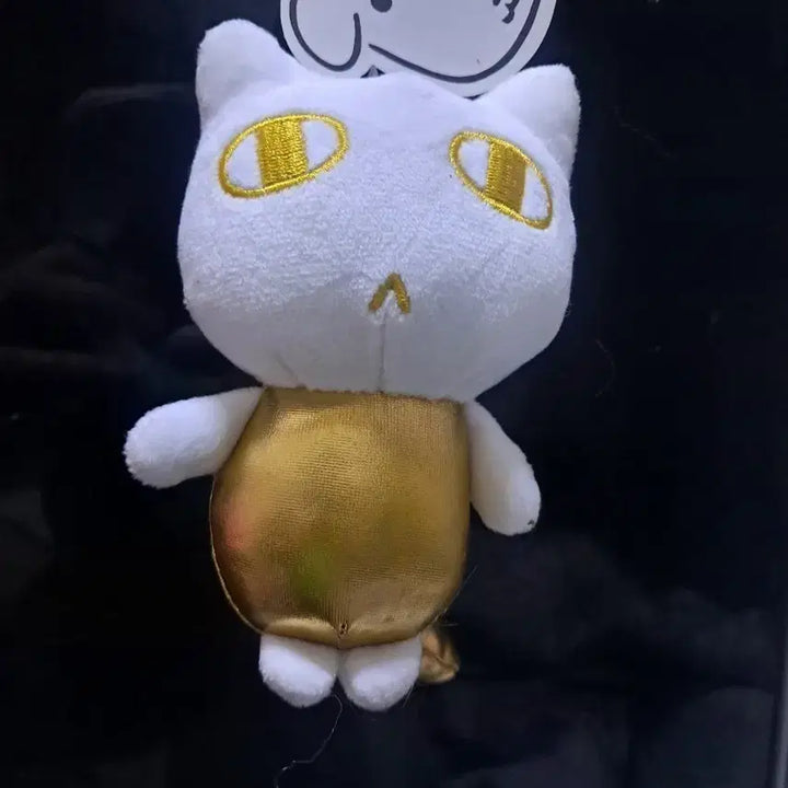 [BUNJANG] Gold Cat Plush Keychain / 골드고냐니키링