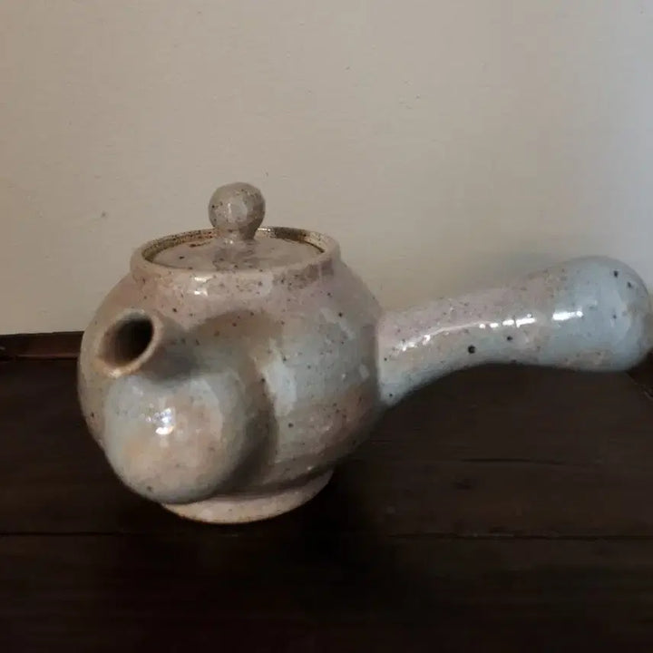 [BUNJANG] Min Kyung Young Celadon Momiji 3-Person Teapot Set / [민경영 도예가] 분청 모미지 장작가마 3인 다관 세트