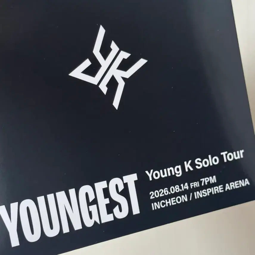 [BUNJANG] Young K Youngest First Concert Entrance Gift Photocard / 영케이 영기스트 첫콘 입장 기프트