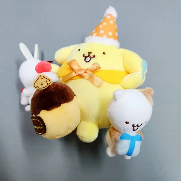 [BUNJANG] Pompompurin Birthday Party Plush Set / 폼폼푸린 생일파티 인형