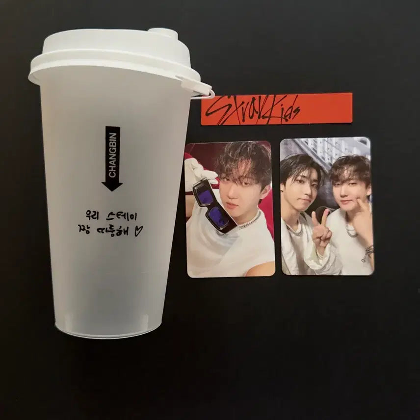 [BUNJANG] Stray Kids Changbin THIS&amp;THAT Reusable Cup &amp; Photocard / 스트레이키즈 창빈 디스앤댓 THIS&amp;THAT