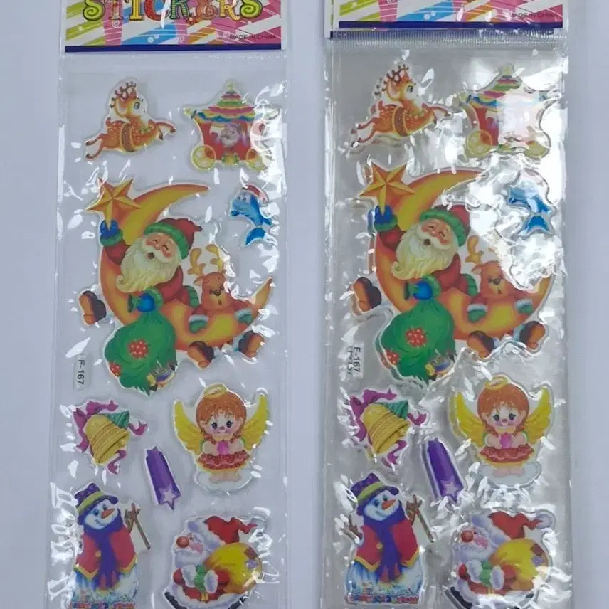 [BUNJANG] Vintage Christmas Santa Claus Angel Stickers / 고전문구 크리스마스 산타 천사 스티커