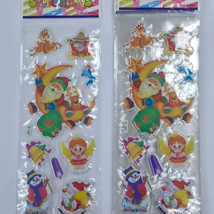 [BUNJANG] Vintage Christmas Santa Claus Angel Stickers / 고전문구 크리스마스 산타 천사 스티커