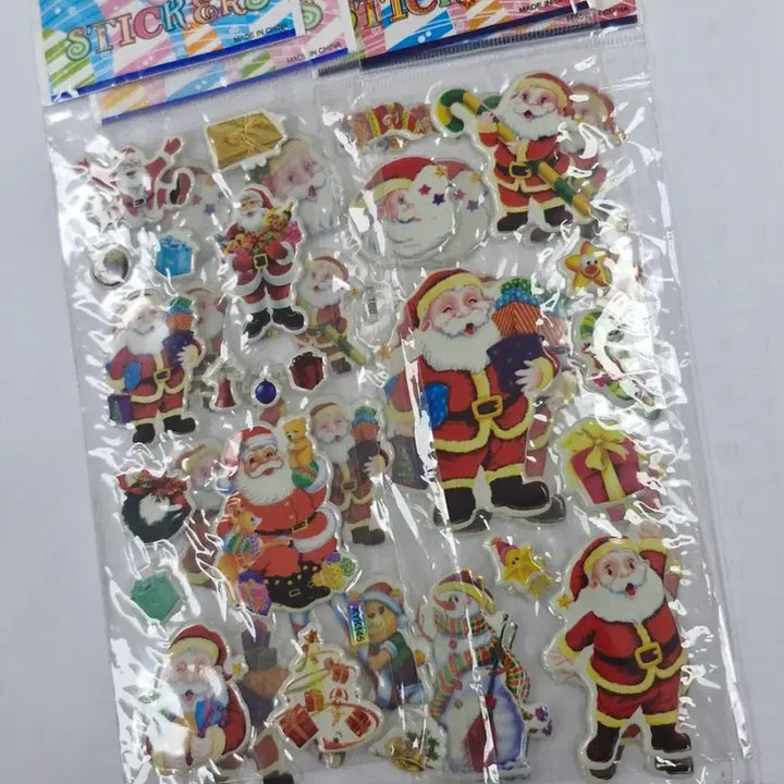 [BUNJANG] Vintage Christmas Santa Claus Angel Stickers / 고전문구 크리스마스 산타 천사 스티커