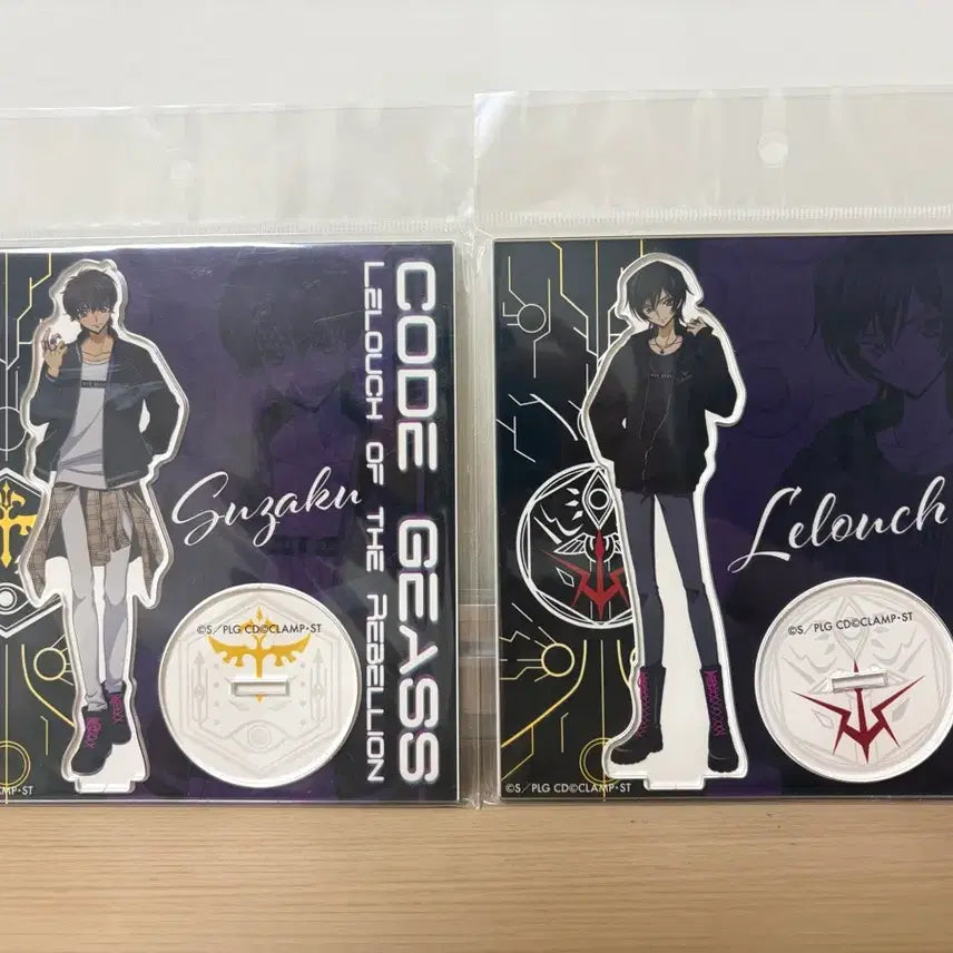[BUNJANG] Code Geass Marui Collaboration Suzaku &amp; Lelouch Acrylic Stands (Bundle Set) / 코드기어스 마루이 콜라보 아크릴 스탠드 스자쿠, 를르슈 2종 일괄 판매