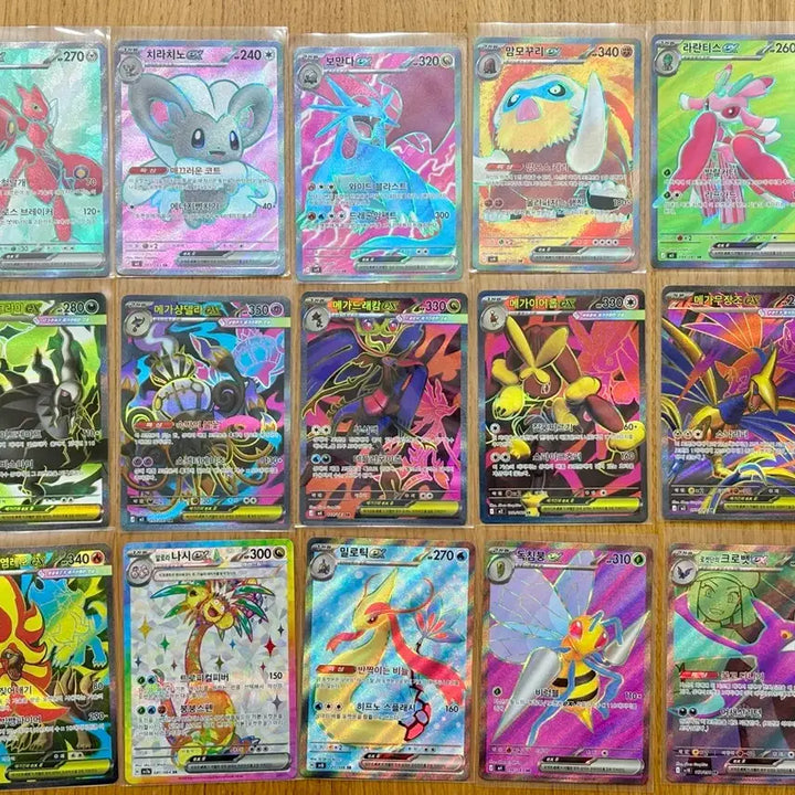 [BUNJANG] Pokemon SR Cards 15-Type Bundle Set / [포켓몬 카드] SR카드 15종 일괄