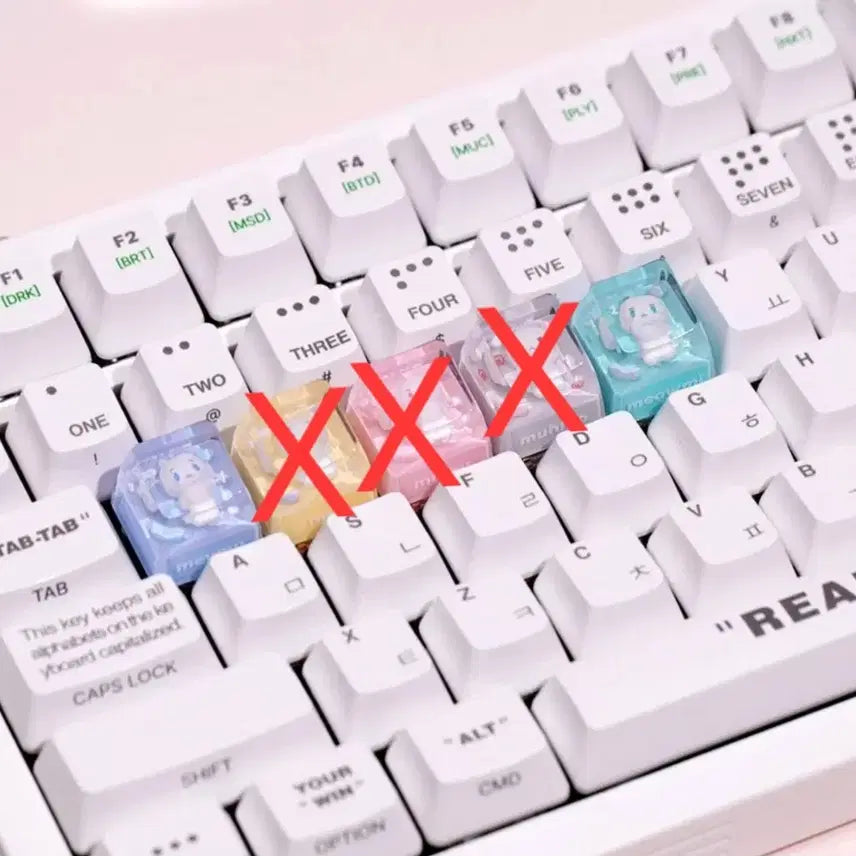 [BUNJANG] Playve MMMM Baby Mmemimu Resin Keycap Myemu Myami / 플레이브 MMMM BABY 므메미무 레진키캡 몌무 먀미