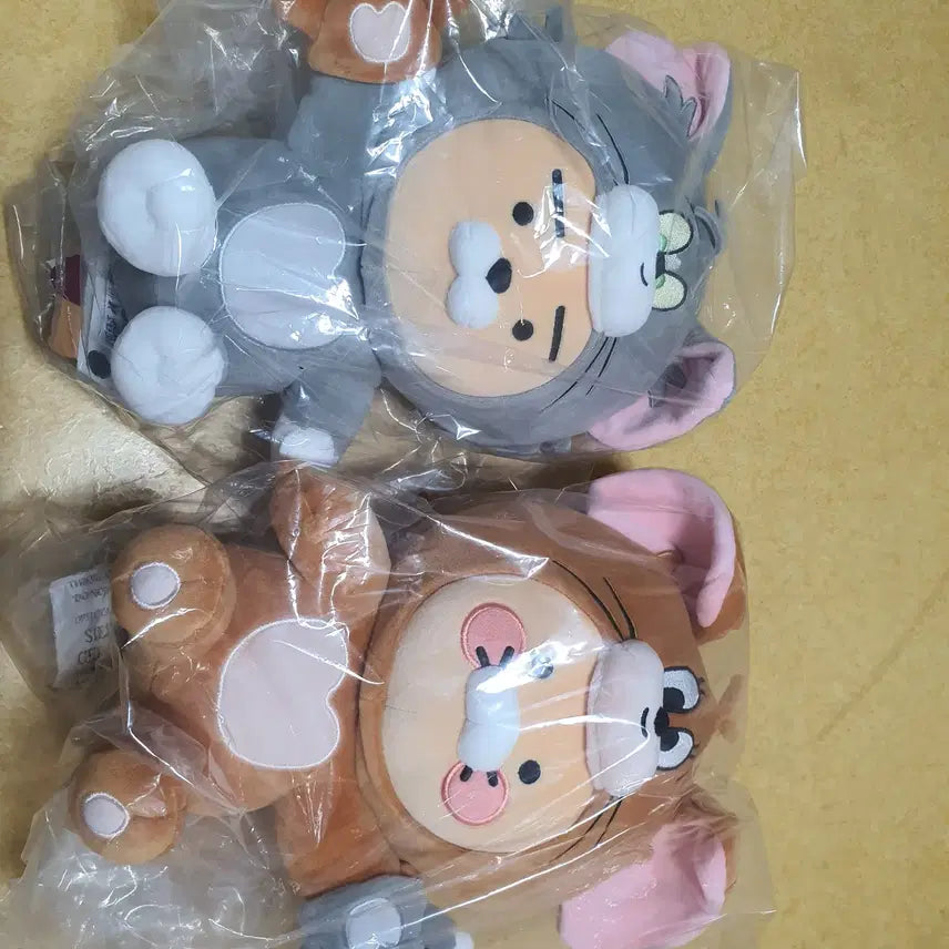 [BUNJANG] Kakao Friends x Tom and Jerry Ryan Chunsik Doll Set / 카카오프렌즈x톰과제리 라이언 춘식이 인형 세트 팝니다
