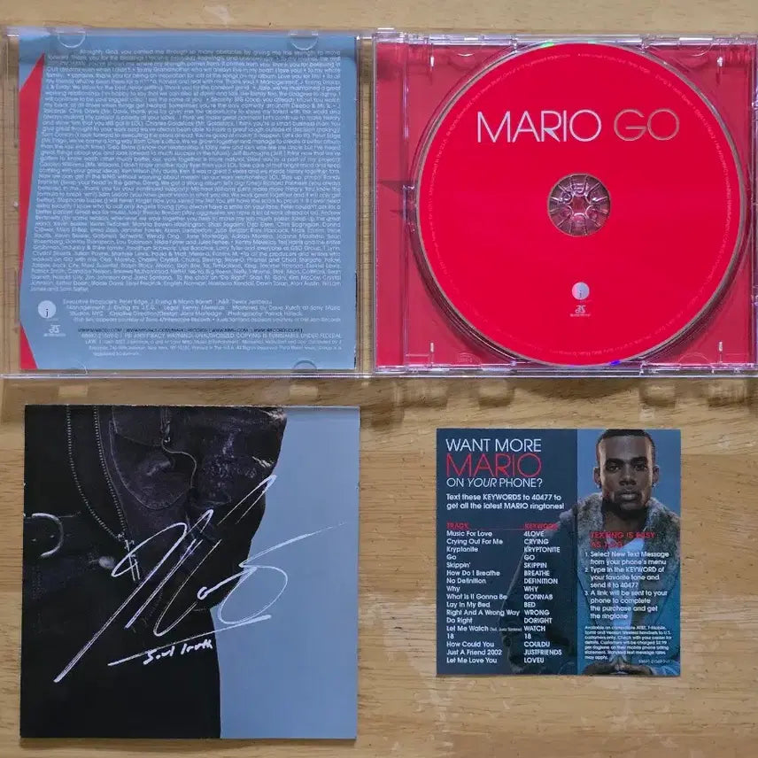 [BUNJANG] Mario Go US Edition CD / CD 음반 Mario 마리오 - Go 미국반