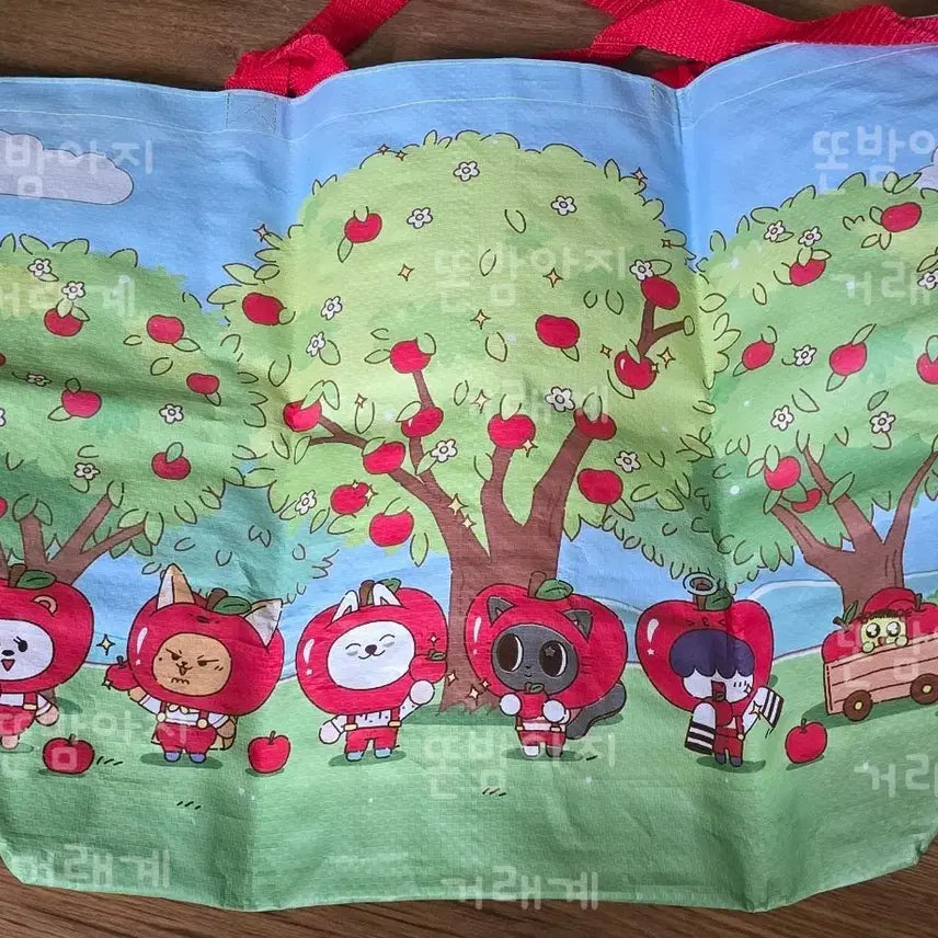 [BUNJANG] Apples 2026 Pop-up Reusable Bag / 2026 사과 뿔바투 팝업 리유저블백 가방 양도