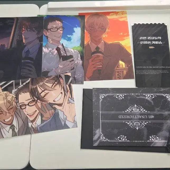 [BUNJANG] Detective Conan Public Security Cafe Full Set Event Exclusive / (비공굿) 코난 공안조 카페 전프레