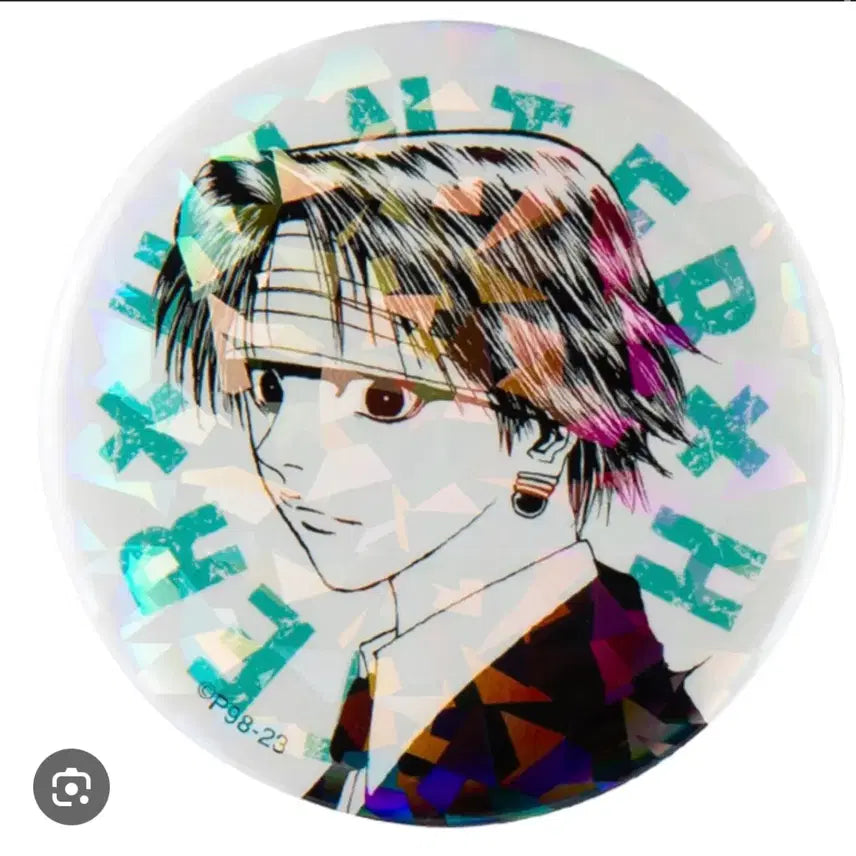 [BUNJANG] Hunter x Hunter Chrollo All-Star Hologram Can Badge (Sealed) / 헌터헌터 클로로 올스타 홀로그램 캔뱃지
