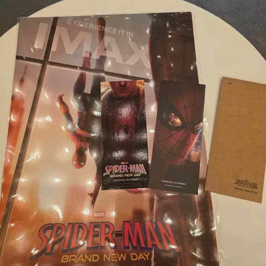 [BUNJANG] Spider-Man Brand New Day IMAX Poster + TTT Bundle Set / [2개일괄] 스파이더맨 브랜드 뉴데이 IMAX 포스터 + TTT (CGV)