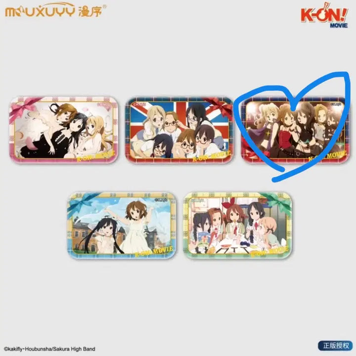[BUNJANG] K-ON! UK Square Can Badge Pin Button / 케이온 K-ON! 영국 사각 캔뱃지 핀버튼