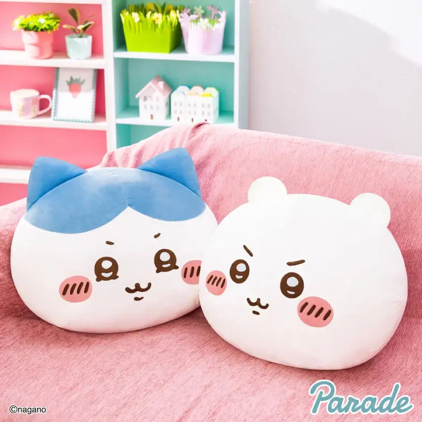 [BUNJANG] Chiikawa Mochi-Mochi Face BIG Plush Doll / 치이카와 못치루얼굴초BIG누이구루미
