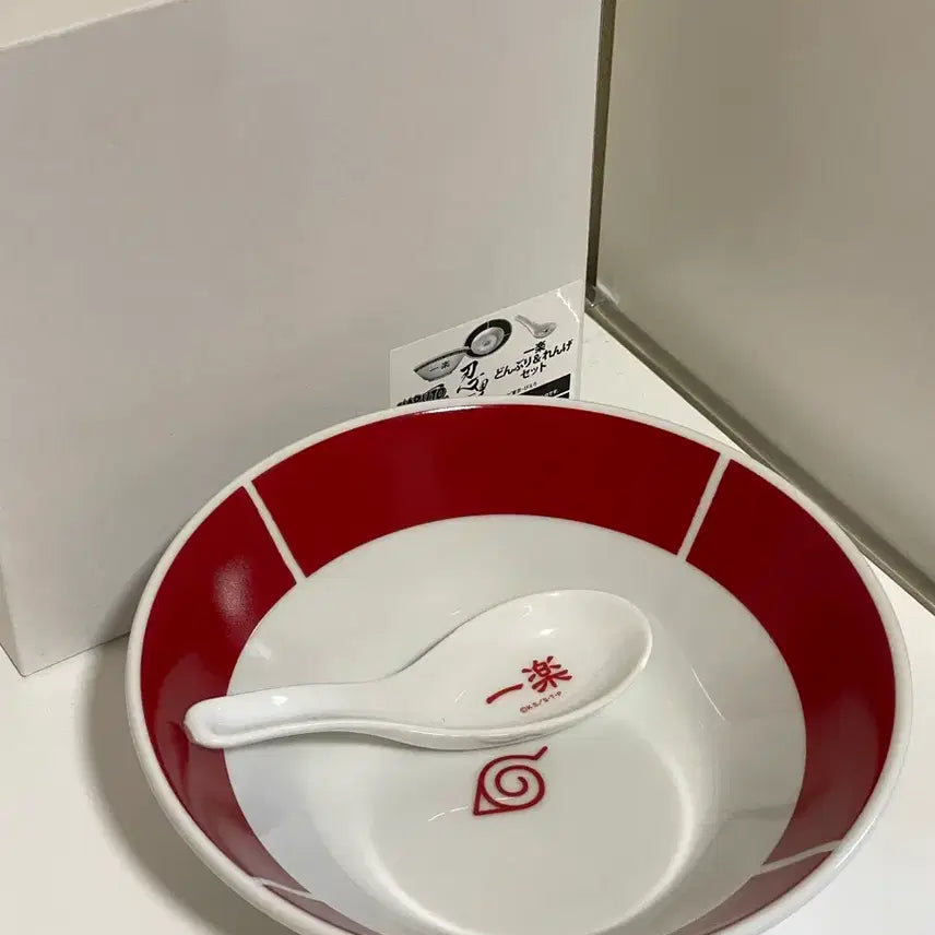 [BUNJANG] Naruto Nijigen no Mori Ichiraku Ramen Bowl and Chopsticks Set / 나루토 니지겐노모리 일락 라멘 그릇 수저 세트