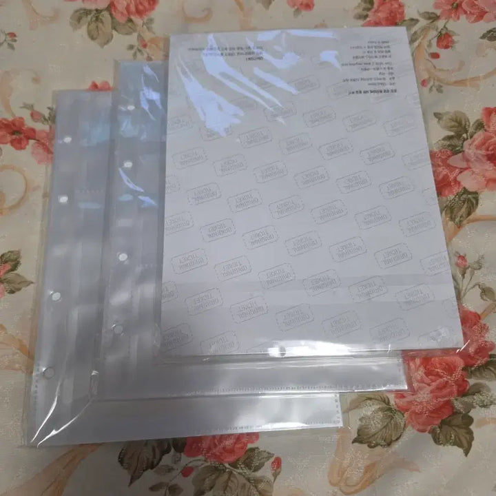 [BUNJANG] Original Ticket Book Insert Sleeves (10 Sheets) - Set of 3 / 오리지널티켓북 속지 비닐 10매 3개