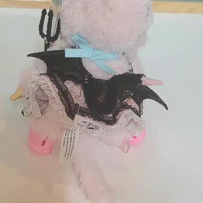 [BUNJANG] Custom Pink Devil Monchhichi Doll / 몬치치