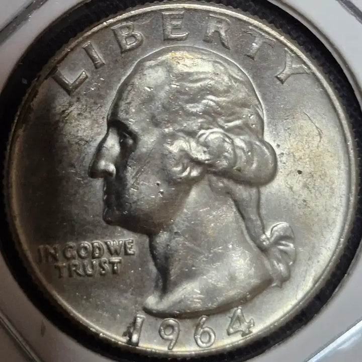 [BUNJANG] 1964 P&amp;D Washington Quarter Silver Coins (2 Uncirculated) / 1964년 P&amp;D워싱턴 쿼터 은화 2점 (완전미사용)