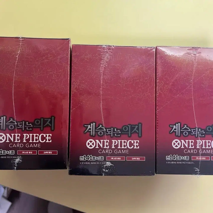[BUNJANG] One Piece Card Game Inherited Will OPK-13 (Sealed) Bundle Set / 원피스 카드 게임 계승되는 의지 OPK-13(미개봉) 3개일괄판매 슈링크O