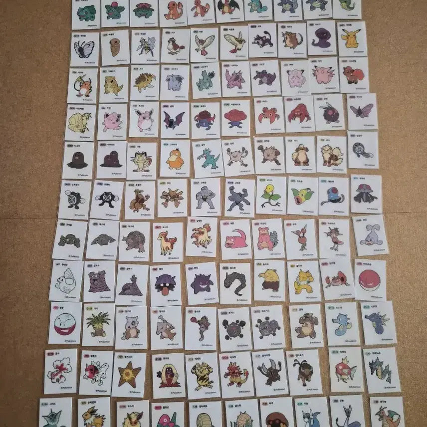 [BUNJANG] Pokemon Sticke Collection (240 pcs) - Gen 1, 2, 4, 9, Season 1 / 포켓몬 띠부씰 1,2세대,4,9세대,시즌1 중복없이240장 일괄판매합니다