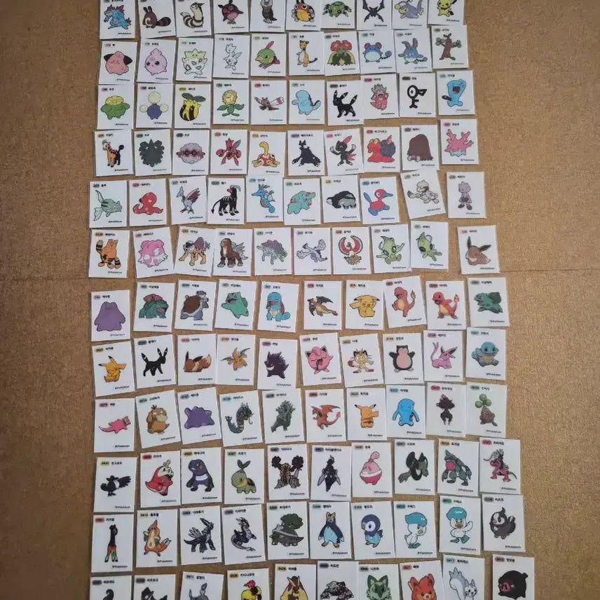 [BUNJANG] Pokemon Sticke Collection (240 pcs) - Gen 1, 2, 4, 9, Season 1 / 포켓몬 띠부씰 1,2세대,4,9세대,시즌1 중복없이240장 일괄판매합니다