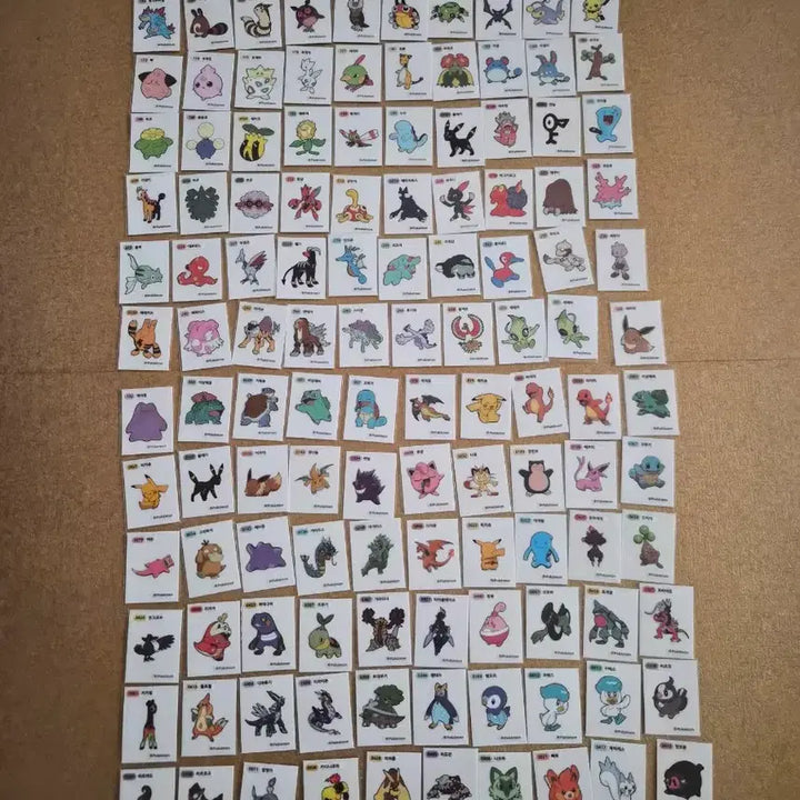 [BUNJANG] Pokemon Sticke Collection (240 pcs) - Gen 1, 2, 4, 9, Season 1 / 포켓몬 띠부씰 1,2세대,4,9세대,시즌1 중복없이240장 일괄판매합니다