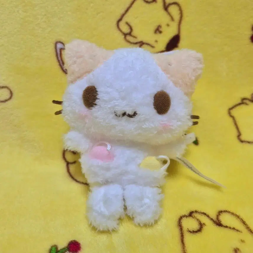 [BUNJANG] Sanrio Neko Mochi Series Marshmallow Cat Mascot Keyring / 산리오 네코 모임 시리즈 마슈마로 고양이 마스코트 키링 인형 홀더