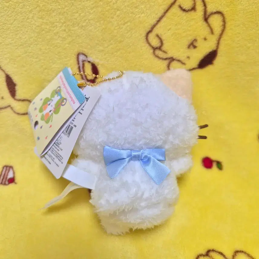 [BUNJANG] Sanrio Neko Mochi Series Marshmallow Cat Mascot Keyring / 산리오 네코 모임 시리즈 마슈마로 고양이 마스코트 키링 인형 홀더