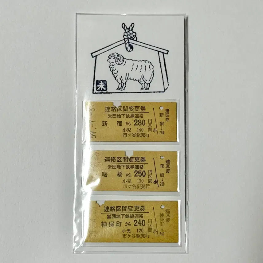 [BUNJANG] 1984 Tokyo Metro Eidan Subway Section Change Tickets (3-Set) / 일본 철도 승차권